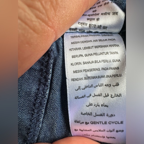 Girls Vintage Denim Guess Top M(10/12) Snap Button Front Long Sleeve - Picture 13 of 13